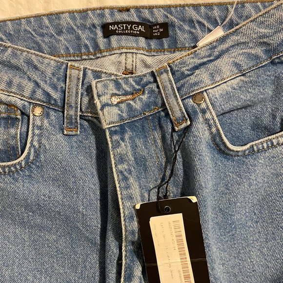 Nasty Gal Flare Jeans with Slit - Picture 2 of 3